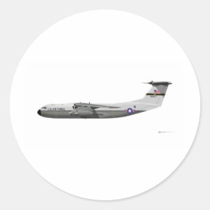 Vergrendelde starter C-141A Ronde Sticker