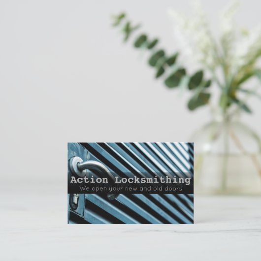 Vergrendeling en veilig visitekaartje vergrendelen (Staand voorkant)