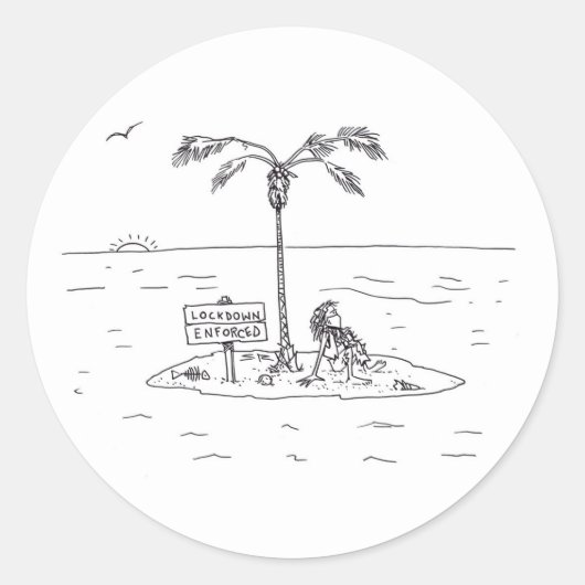 Vergrendeling Gepforceerde grote ronde stickers (Voorkant)