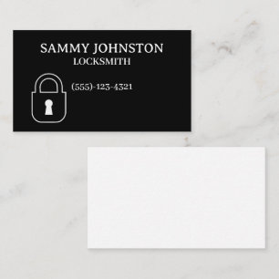 Vergrendeling met een padlock visitekaartje