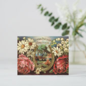 Vergroeting met Rozen Briefkaart (Staand voorkant)