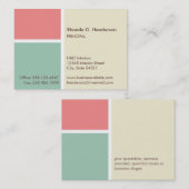 Vergroot de grootte van de professionele beige kle visitekaartje (Voorkant / Achterkant)