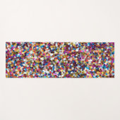 Vergroot Glitter met meerdere kleuren Yogamat (Voorkant (horizontaal))