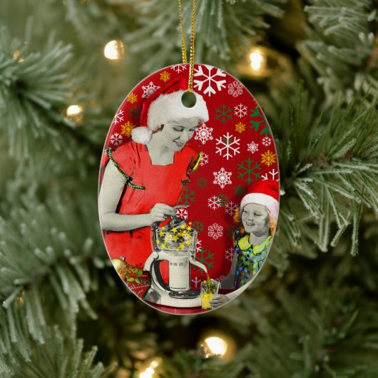 Vergroot je kerstmis keramisch ornament (Boom)