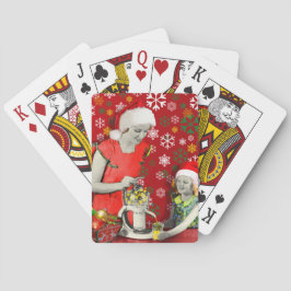 Vergroot je kerstmis pokerkaarten
