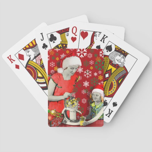 Vergroot je kerstmis pokerkaarten (Achterkant)