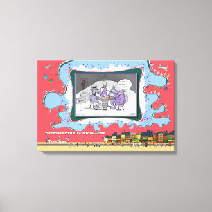 Vergroot, vouw of verwijder Letterlijke Woordspe Canvas Afdruk
