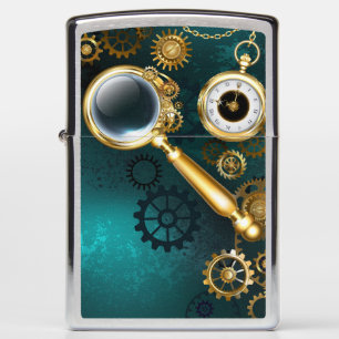 Vergrootglas in Steampunk-stijl
