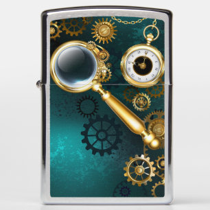 Vergrootglas in Steampunk-stijl