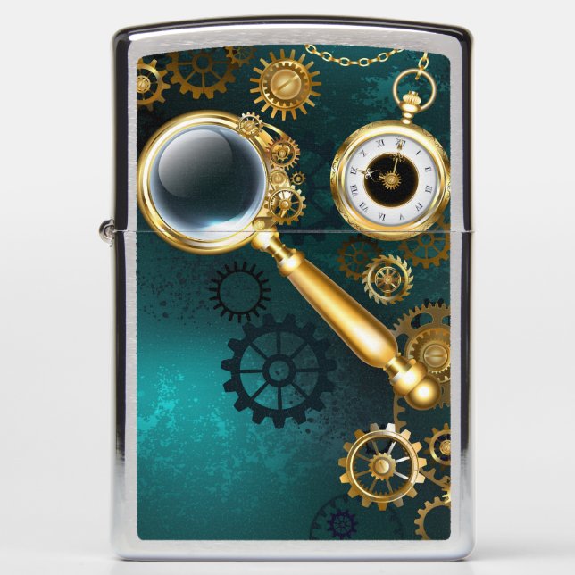 Vergrootglas in Steampunk-stijl (Voorkant)