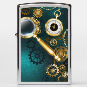 Vergrootglas in Steampunk stijl