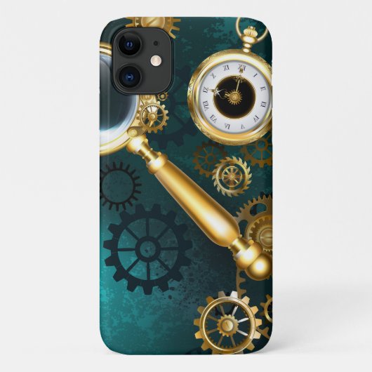 Vergrootglas in Steampunk-stijl Case-Mate iPhone Case (Achterkant)