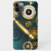 Vergrootglas in Steampunk-stijl iPhone Hoesje (Achterkant)