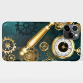 Vergrootglas in Steampunk-stijl iPhone Hoesje (Achterkant horizontaal)