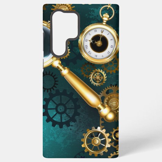 Vergrootglas in Steampunk-stijl Samsung Galaxy Hoesje (Achterkant)