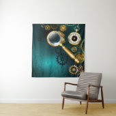 Vergrootglas in Steampunk stijl Wandkleed (In Situ (horizontaal))