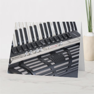 Vergrote Accordeonspeler Accordeonist Verjaardag Kaart