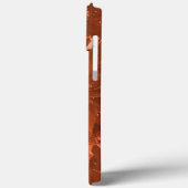 Vergrote bloem met lichte opluchting, bruine zalm Case-Mate iPhone case (Achterkant / Links)