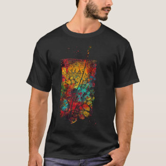 Vergrote huidsectie t-shirt