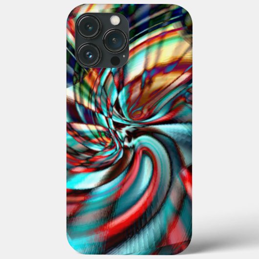 Vergrote pixelspiraal met gehammerde glazen toon Case-Mate iPhone case (Achterkant)