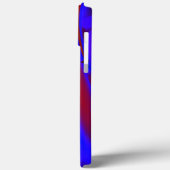 Vergroting digitale verf met blauwdruk op wijn Case-Mate iPhone case (Achterkant / Links)