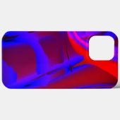 Vergroting digitale verf met blauwdruk op wijn Case-Mate iPhone case (Achterkant (horizontaal))