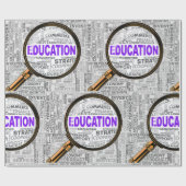 Vergroting van het onderwijs cadeaupapier (Vlak)