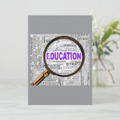 Vergroting van het onderwijs kaart (Staand voorkant)