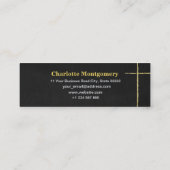 verguld Afstudeerder Pet | Chalkboard Afstuderen N Contactkaartje (Achterkant)