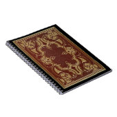  verguld lederen boek Hoesje Notitieboek (Rechterzijde)