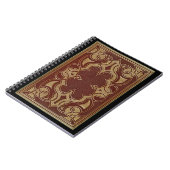  verguld lederen boek Hoesje Notitieboek (Linkerzijde)