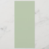 Vergulde Blooms Bruiloft Menu Kaart (Achterkant)