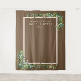 Vergulde bruin groen Vrijgezellenfeest foto achter Wandkleed