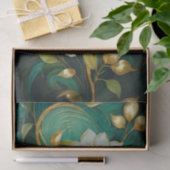 Vergulde Gardenia Blooms, wit Formal Tropical Tissuepapier (Geschenk)