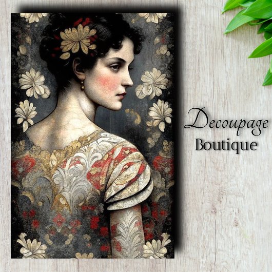 Vergulde Grace Decoupage Tissuepapier