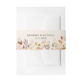 Vergulde Herfst Terracotta Floral Uitnodigingen Wikkel (Voorkant Voorbeeld)