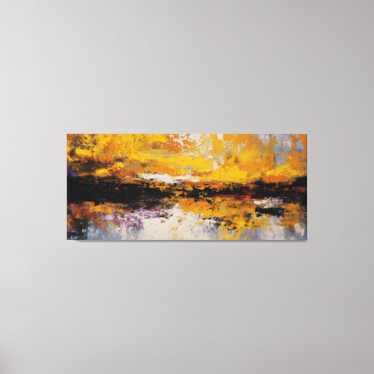 Vergulde Horizon Verdeeld Canvas Afdruk (Voorkant)