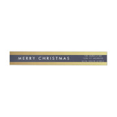 Vergulde Kerst Custom Wraparound Labels (Individueel)