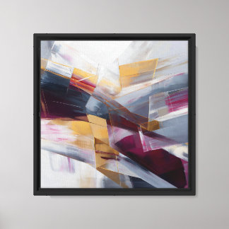 Vergulde kruisstromen canvas afdruk