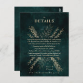 Vergulde Meadow Details behuizing Briefkaart (Voorkant / Achterkant)