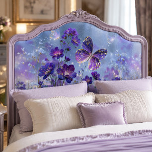 Vergulde Paarse Vlinderweide Decoupage Tissuepapier