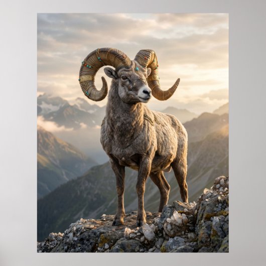 Vergulde Ram Piek Poster (Voorkant)