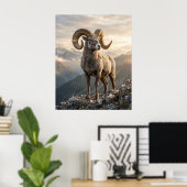 Vergulde Ram Piek Poster (Thuiskantoor)
