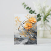 vergulde sereniteit briefkaart (Staand voorkant)