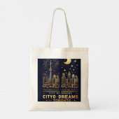 Vergulde Toronto Skyline Tote - Premium Editie Bag (Achterkant)