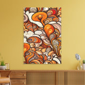 Vergulde wervelingen canvas afdruk (Insitu (Woonkamer))