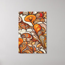 Vergulde wervelingen canvas afdruk