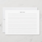 Vergulde Wildflower Spring Vrijgezellenfeest Recep Kaart (Achterkant)