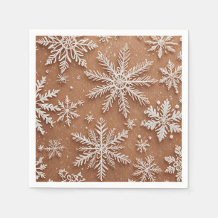 Vergulde Winterkristallen Servet