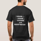 Vergunning en registratie t-shirt (Achterkant)
